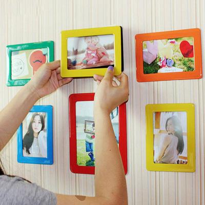 Mini Rectangle Magnetic Fridge Refrigerator Magnet Picture Photo Frame DIY Decor