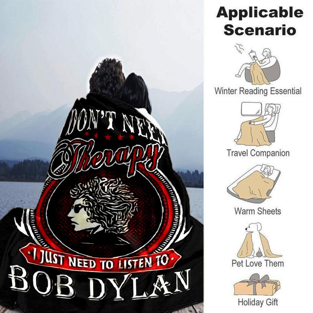 1pc Therapy Bob Dylan Themed Printed Soft and Comfortable Home Blanket, Small Throw Blanket, Nap Blanket, Suitable As a Gift L067