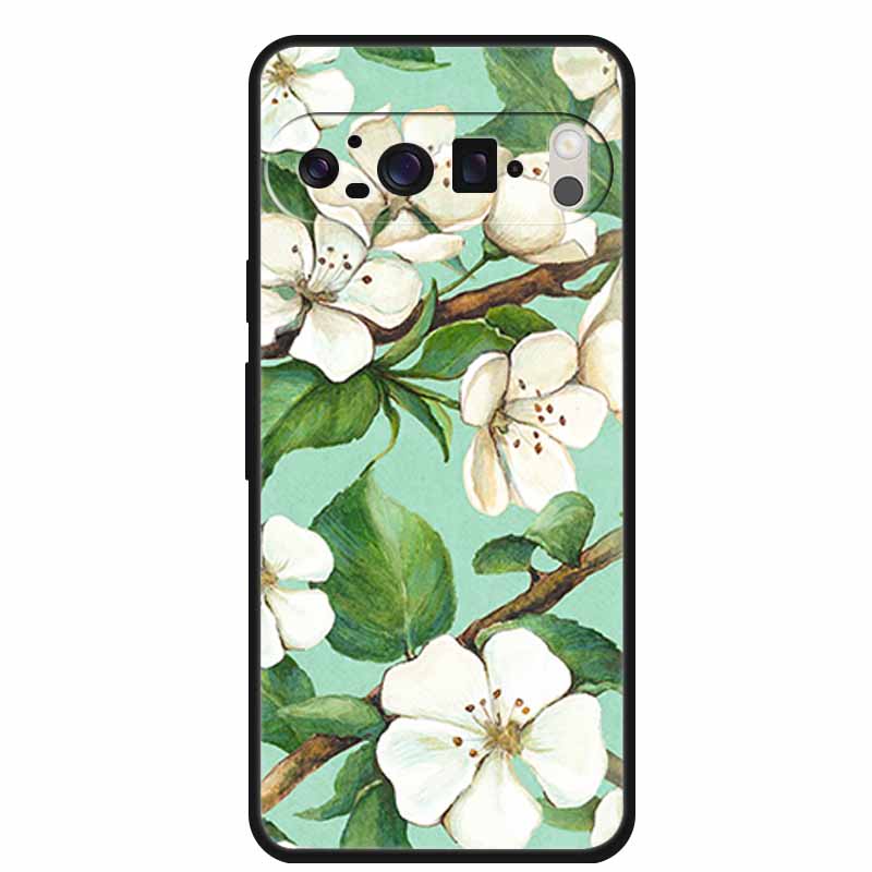 3D Emboss Cover For Google Pixel 9 Pro XL / Pixel 9 Pro / Pixel 9 Case Flower Relief Soft Silicone Cover For for Google Pixel 9
