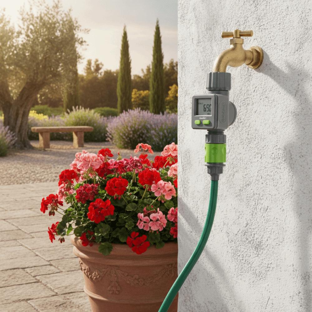 High Precision Water Flow Meter Flip Display Water Meter Flow Monitor Lawn Landscape Irrigation