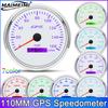 160MPH 110mm GPS Speedometer With GPS Antenna Speed Gauge Total Mileage Waterproof with 7 Colors Backlight for Car Boat Truc