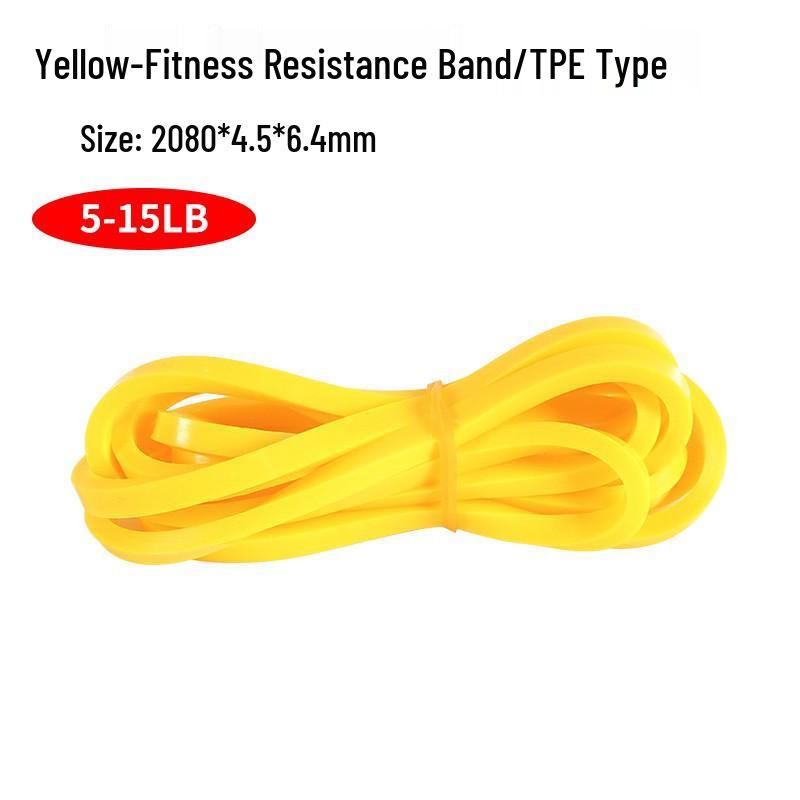 Prémiový TPE latexový elastický odporový pás pro jógu a fitness - ideální pro ramena, záda a boky