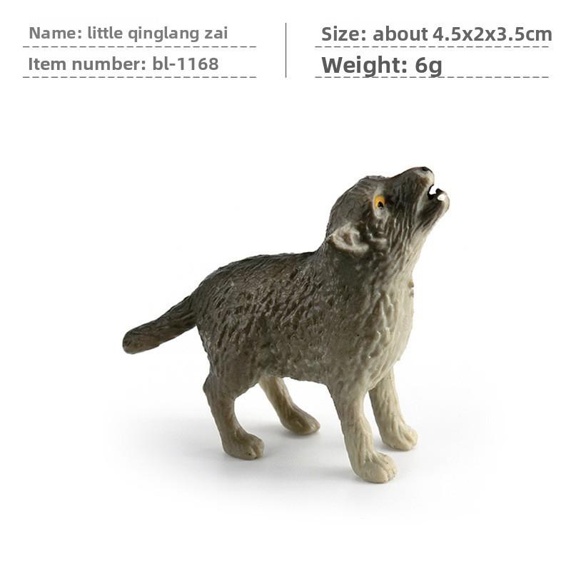Arktischer Wolf Wildtier PVC Figuren Modelle für Sammler und Natur-Szenen-Dekor