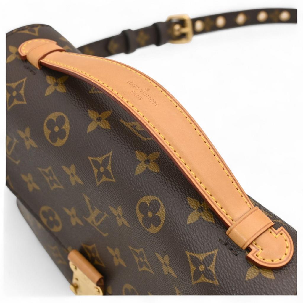 Auth LOUIS VUITTON Monogram Pochette Metis MM 2Way Bag Brown Canvas Women’s lv88134zz