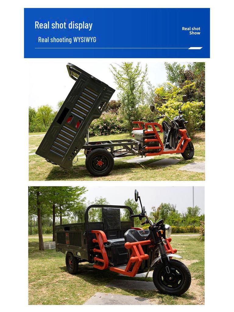 1,6m elektrická tříkolka pro nákladní a zemědělské použití