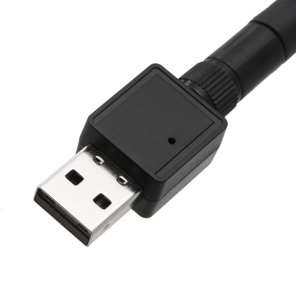 600Mbps Wireless USB WiFi Adapter Dongle 2.4GHz Network LAN Card 802.11b G N Standard with 2dBi Detachable Antenna for
