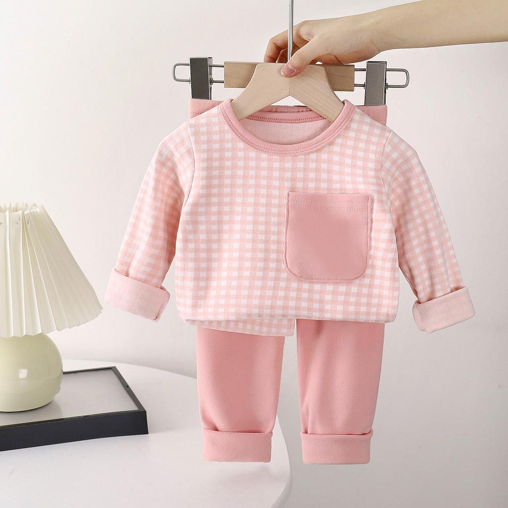 Children's Home Wear Set Autumn Boys' Pajamas Thermal Underwear Set Girls' Autumn Johns Children's Clothing