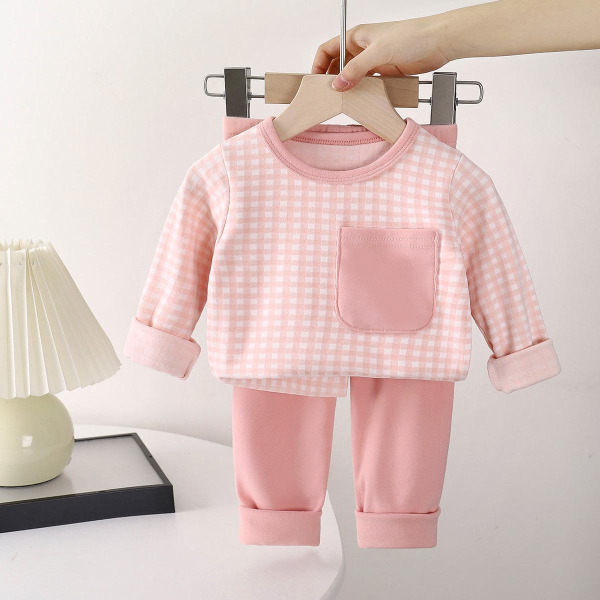Children s Homewear Sets - Long-sleeved And Long-pants For Boys, Girls Pure Cotton Pajamas In 2-piece Set 100cm