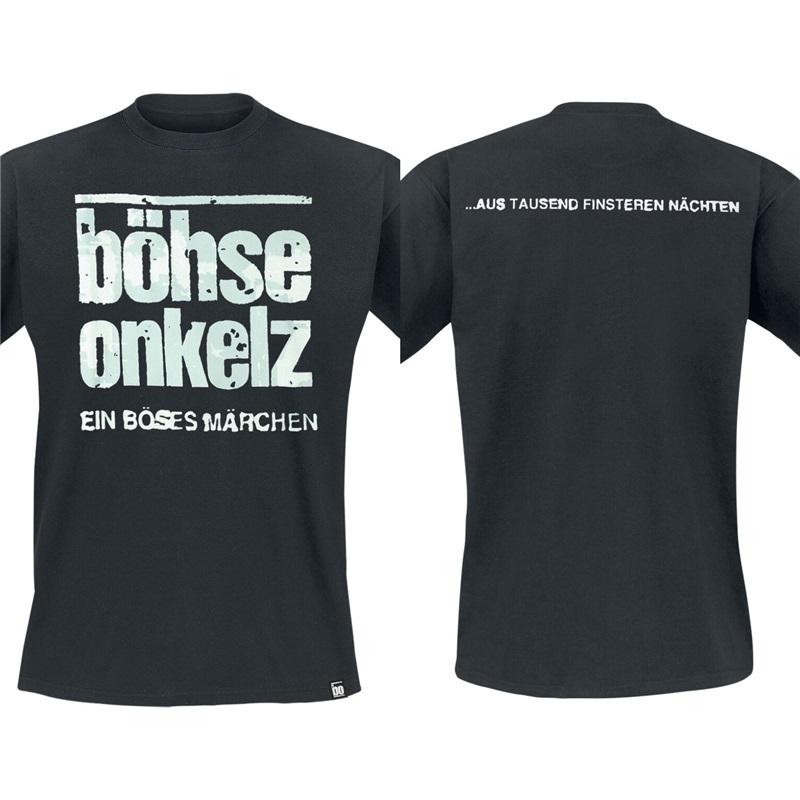 Německá rocková kapela Böhse Onkelz Hier Sind Die Onkelz Global Tour Tričko Street Hip Hop Oversized Y2k Ležérní Bavlněné Pánské Dámské Trička Oblečení