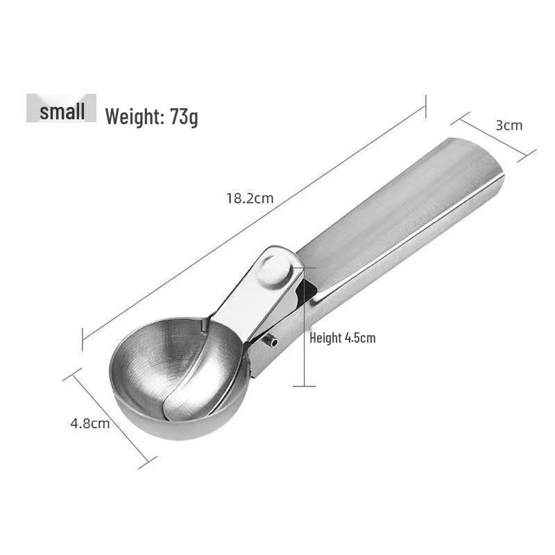 Stainless Steel Multi-functional Ice Cream and Fruit Baller Scoop