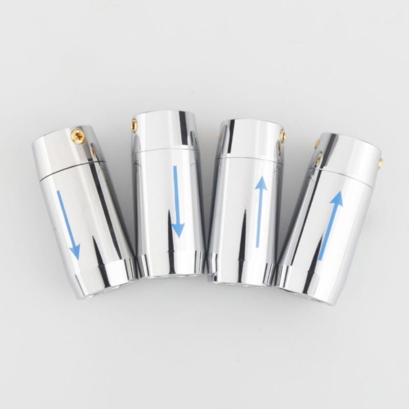 4Pcs/set Aluminium Y Splitter Speaker Wire Connector Sound Power Cable Wire Adapter Plug for Home Theater Systems