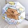 Space Bear Dreams Folding umbrella 8 paraphenoid bones Portable Sun umbrella Umbrella Three folds