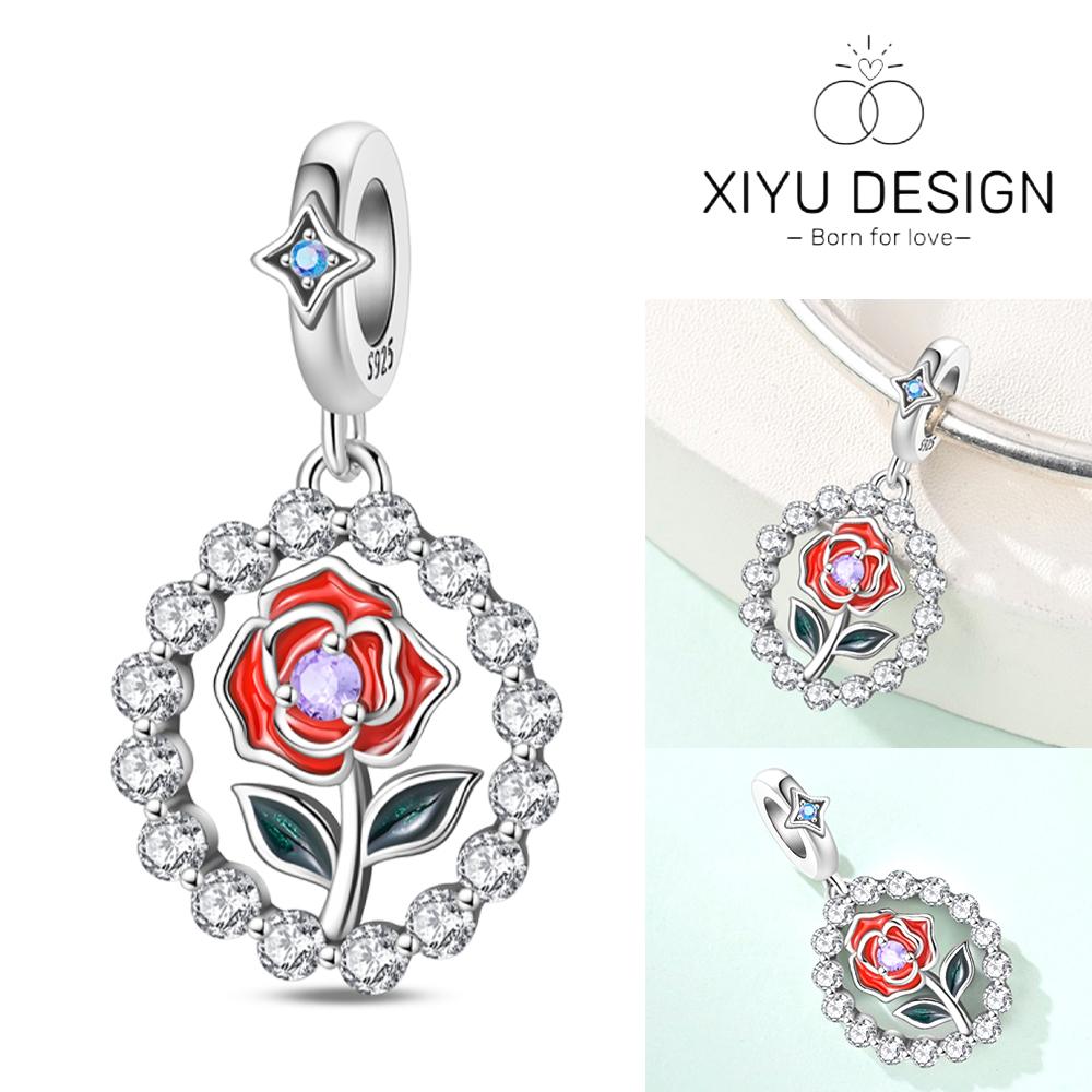 Infinite Love Series Beads Copper Romantic Rose Cupid'S Arrow Charms Fit Diy Bracelet Key Chain Necklace Women Jewelry Gifts