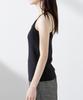 Nano Universe Back Cross Camisole with Size Women's Cups, M, 010, Black, 669-5124311