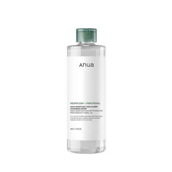 Anua Heartleaf Mild Acidic Deep Cleansing Water Gentle Makeup Remover 500g
