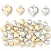 50pcs/lot Gold Color Heart shape Charms CCB Plastic Spacer Beads Pendant For Jewelry Making DIY Crafts Bracelet Earring Necklace