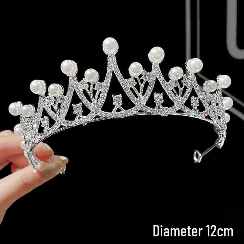 Children's Crystal Crown Headband: Elegant Princess Performance Hairpiece for Girls