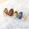 Tsumekira Gustav Klimt Motif Nail Art Stickers Elegant Design Decals Made in Japan