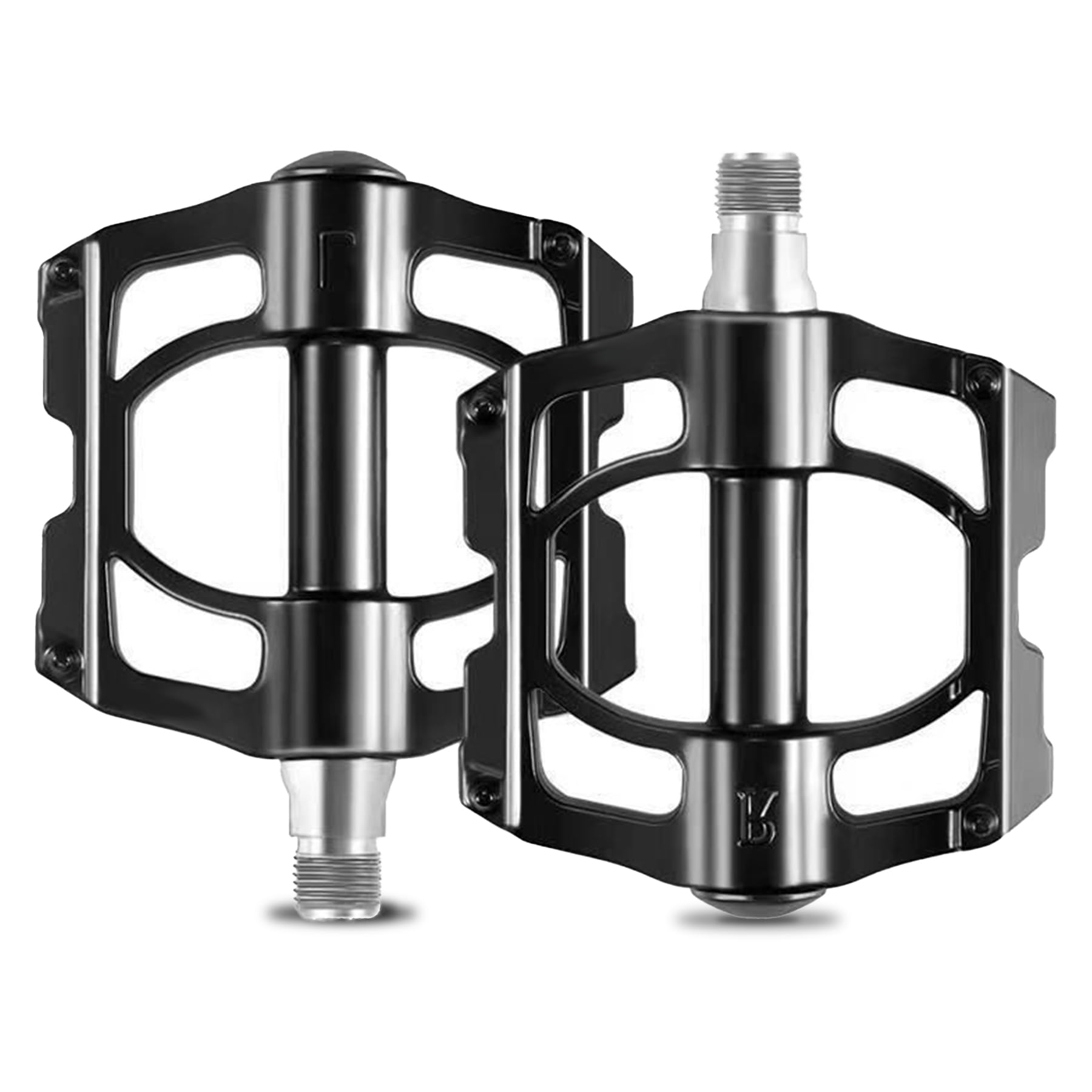 

WSKLY Велосипедные плоские кросс-педали из алюминиевого сплава, средние, велосипед, подшипники, (Черный, Код) чёрный