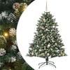 150 LED'li ve Ayaklı Yapay Noel Ağacı Yeşil 150 cm