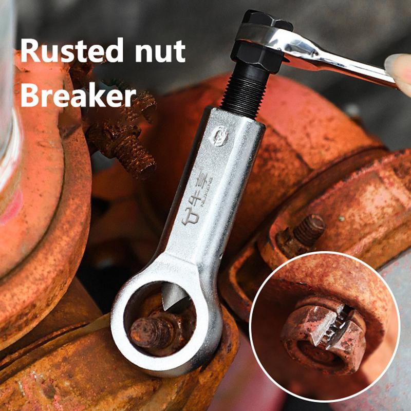 1Pcs Heavy Duty Alloy Steel Nut Splitter Set 9 To 27Mm Rusty Nut Cracker Remover Tools Kit For Manual Extraction