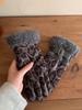 Women's Winter PU Leather Touchscreen Gloves – Fashionable, Windproof & Warm for Outdoor Cycling