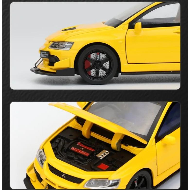 1/32 Scale Mitsubishi EVO Model Alloy  Simulated Jdm Sports Car, Children's Toy Collection Model Ornaments for Boys Gifts