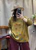 Women's Retro Artistic Loose Knit Sweater - Round Neck Cotton Pullover for Fall 2026