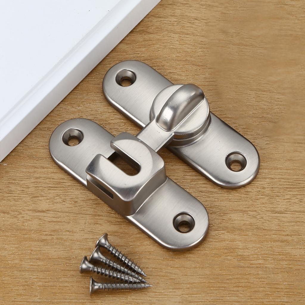 Multipurpose Sliding Door Latches Bolt Lock for Home and Office Supplies Security Daily Use Sturdy Zines Alloy