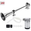 Bocina de aire universal para automóvil de una sola trompeta de 17 pulgadas, compresor de 12 V, manguera de aire súper fuerte de 150 DB, altavoz para camión, barco y motocicleta