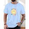 Male School Nurse Pattern Summer Casual Crew Neck Short T-Shirt