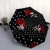 1pc Floral Polka Dot Pattern Umbrella with Plastic Handle,Suitable for All Seasons Umbrellaptys26010