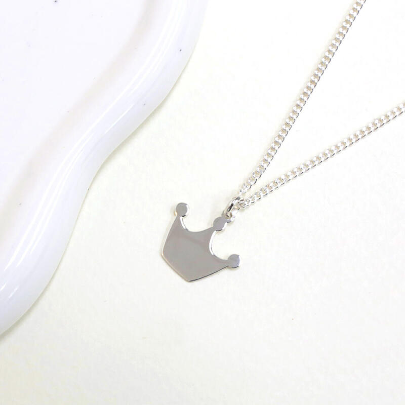 925 Silver Star Crown Child Lost Prevention Necklace