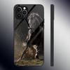 Domineering Cool Horse Phone Case Tempered Glass For IPhone 13 12 11 14 Pro Max Mini X XR XS 8 7 6s Plus SE 2020 Cover