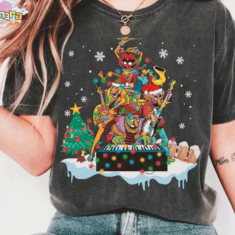 Doll Electric Chaotic Christmas Tshirt Four Seasons  Cotton Casual Fashion Suitable for Both Unisex and Women S