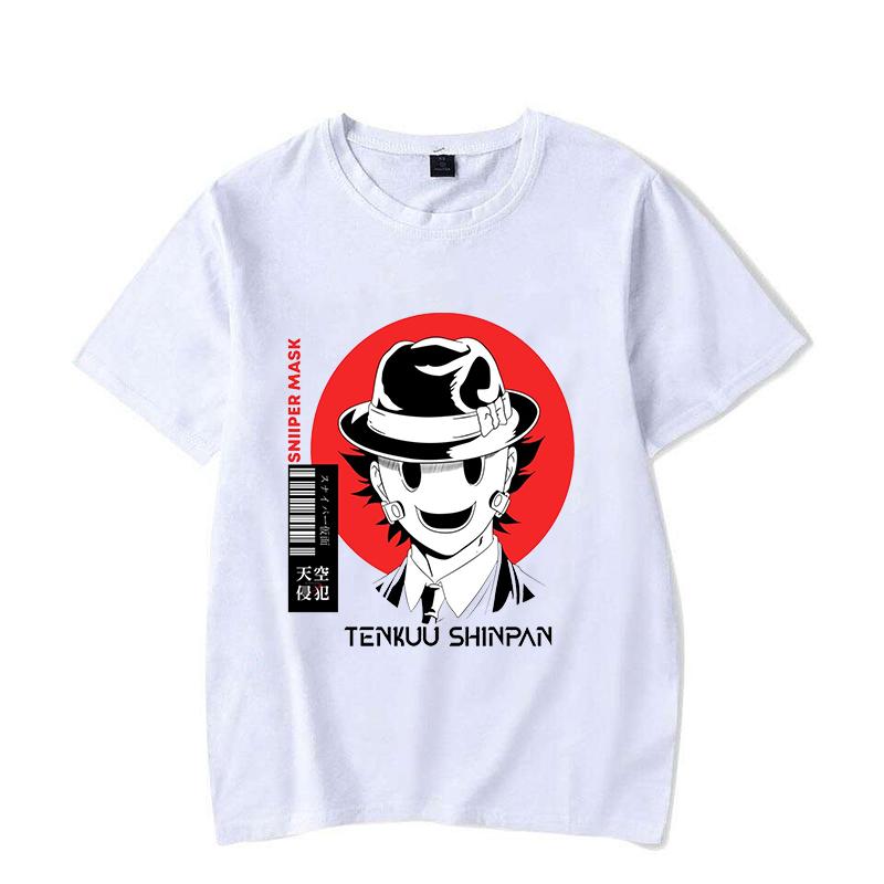 New Anime High-Rise Invasion Printed T-Shirts Women Men Short Sleeve Funny Round Neck Tee Shirt Casual Summer Tops