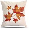Home Decor Eat Drink Thankful And Fall Themed Pillows Pattern Cushion Cover Suitable For Sofa Bedroom Car Pillow Cover