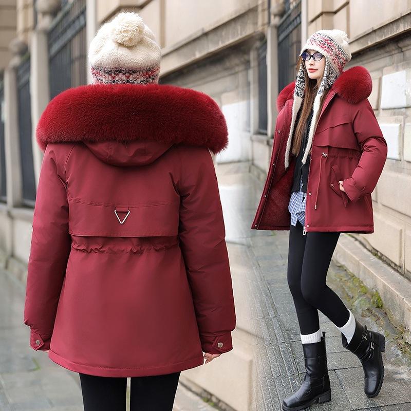 Jacket Pie Overcomes Women's Winter New Removable Fur Collar Liner Small Young Casual Jacket Women