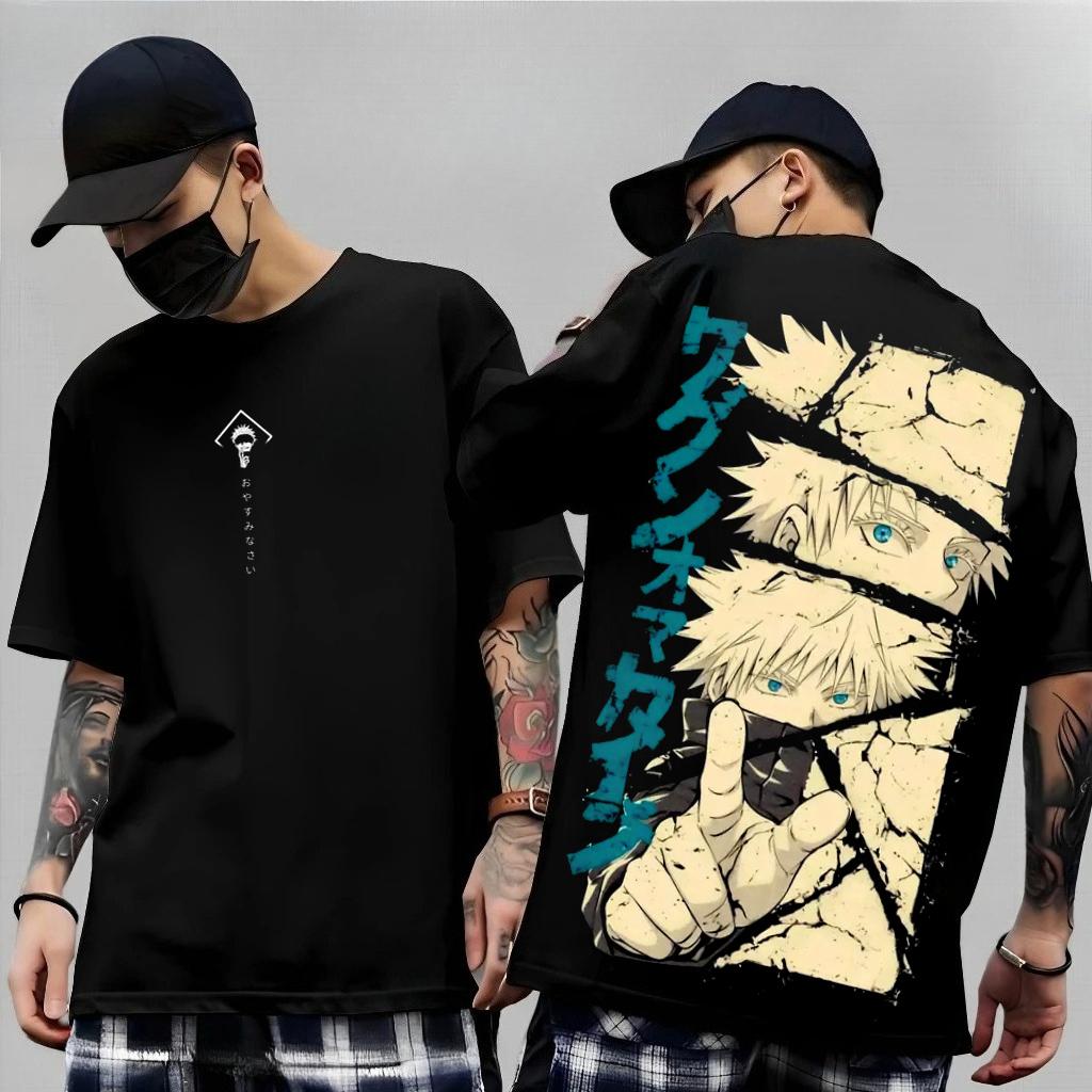 Anime Gojo Satoru Jujutsu Kaisen Printed T-shirt Men's and Women's T-shirt Men's Top Sports T-shirt Men's T-shirt Summer Tee New