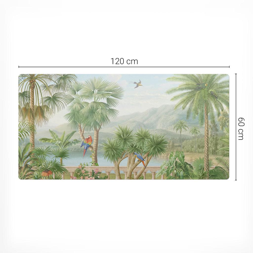 Designerska Podkładka Ochronna Pod Laptopa Tropikalny Krajobraz 120X60 Cm