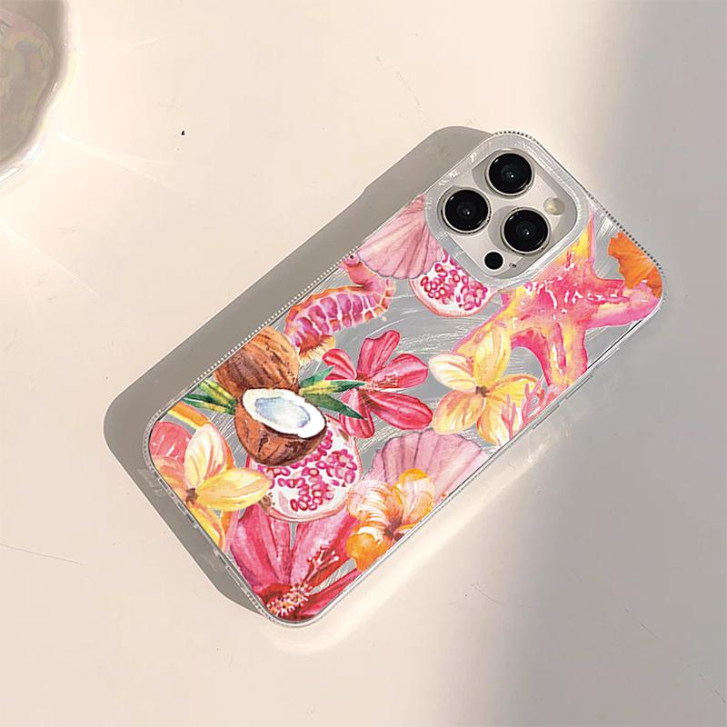 Tropical Fruits Flowers Marine Life Case For Samsung Galaxy S26 S25 Plus S24 FE A56 A55 A15 A53 A36 A16 S22 S23 S26 Ultra Cover