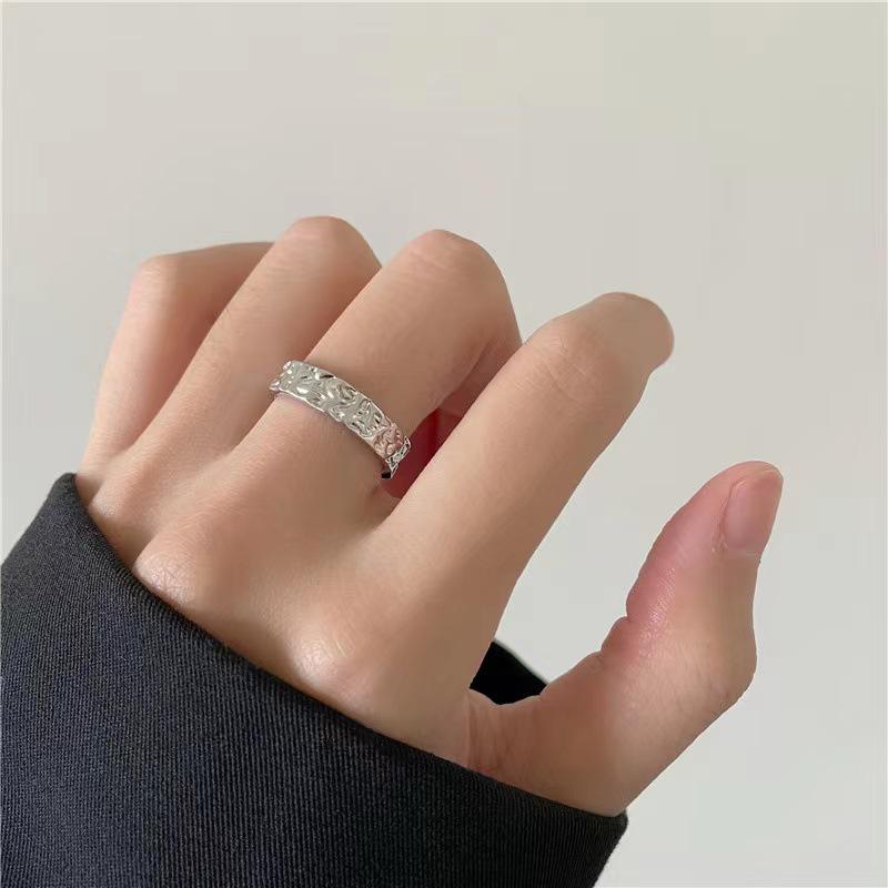 Verstellbares Ring-Set im koreanischen Stil für Damen - Enthält offene Zeigefinger- und Kettenringe
