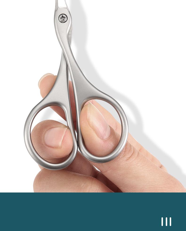 Swan-Shaped Cuticle Nippers: Frosted Manicure Scissors for Precise Dead Skin Trimming