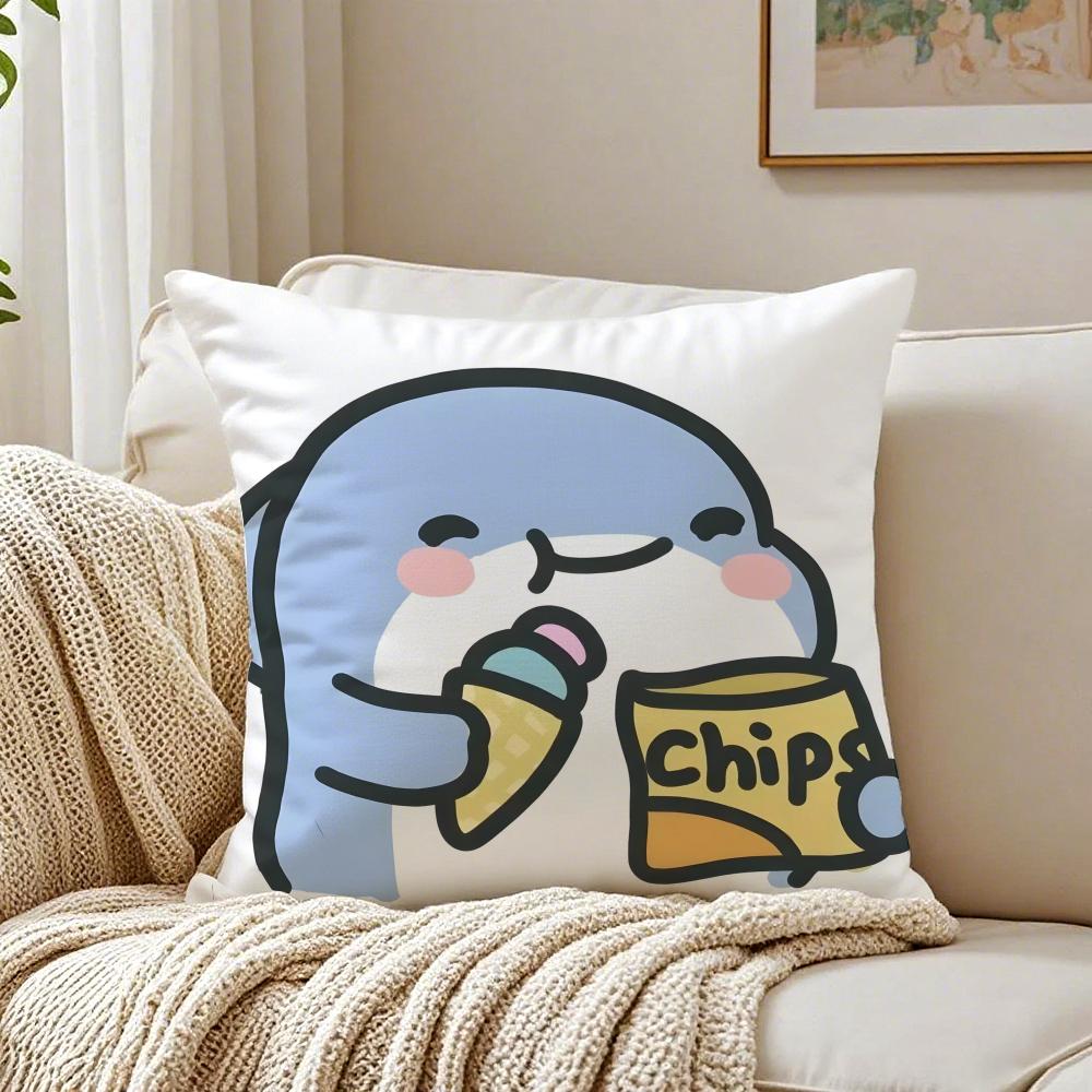 Cartoon Cute Sharks Monster Picture Cushion Cover Pillowcase Antidustmite living Room Sofa Decor Cushion Room