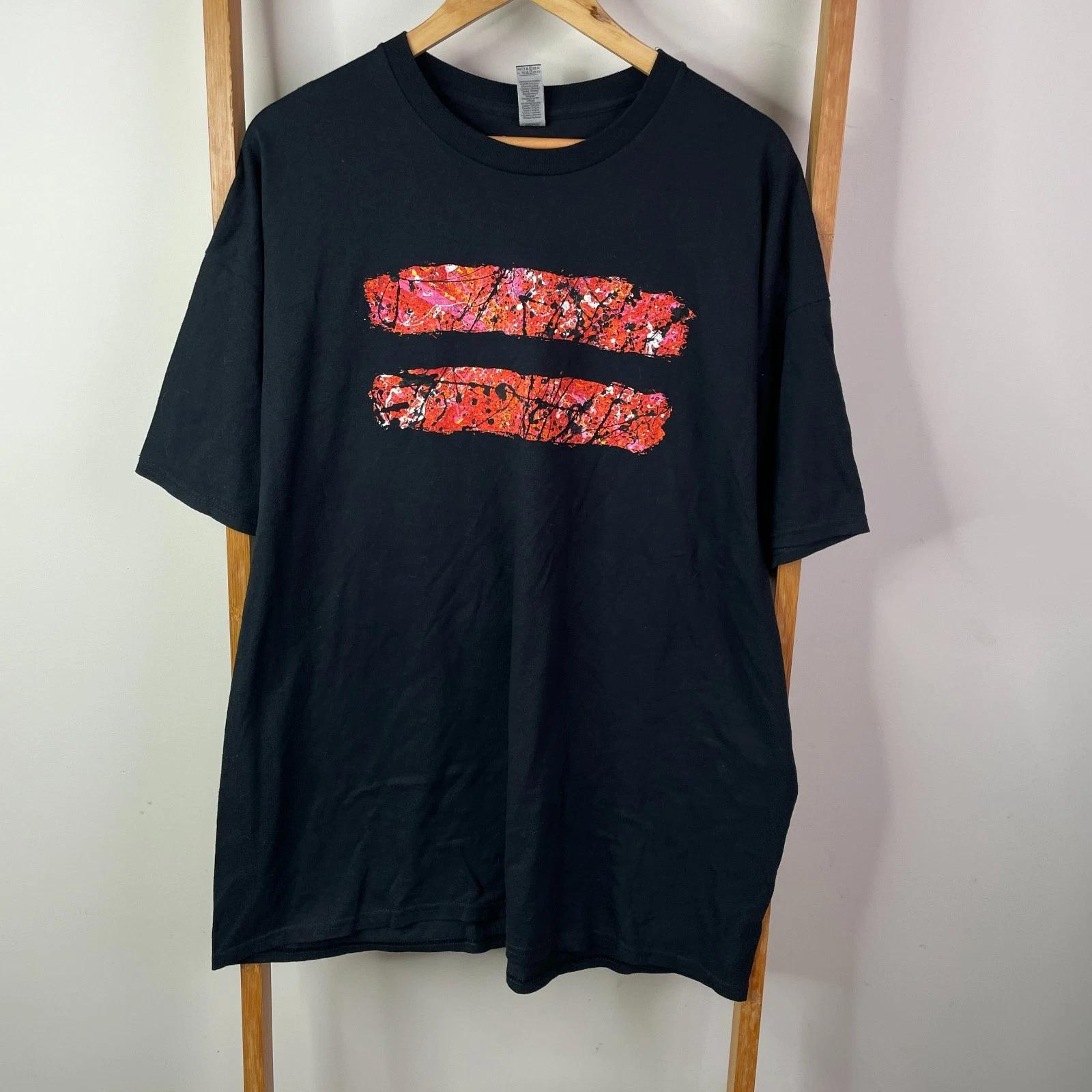 

Ed Sheeran Shirt Mens 2XL Black Equals Album Concert Tour Cotton Crew Neck Tee 4XL