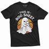 Halloween Funny This Is Boo Sheet T Shirt Party Tee Cute Ghost