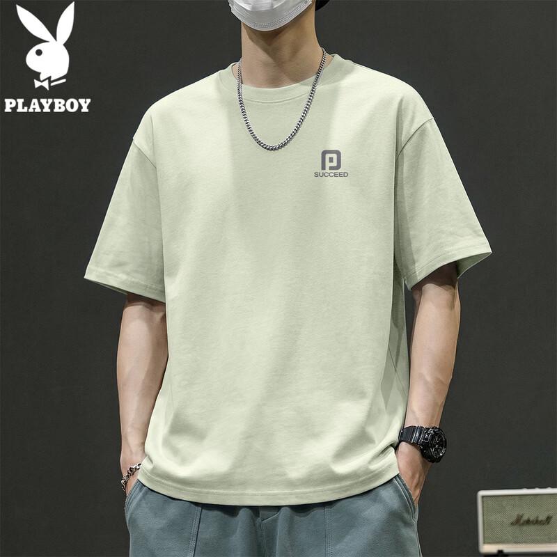PLAYBOY Men's 2026 Casual Loose Fit Short Sleeve T-Shirt