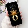 For Infinix Zero 8 8i Fashion Crown Letter Phone Case For Infinix Zero8 Zero8i X687 X87B Black Silicone Soft Cases Bumpers