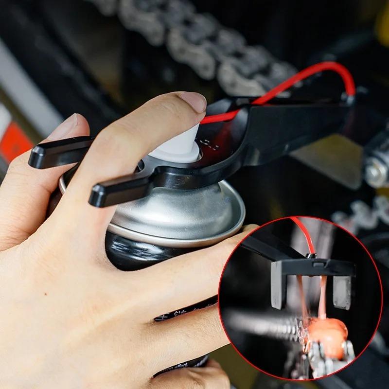 Motorcycle Chain Oiler Spray Gear Chain Mounted Oil Diverter Motor Chain Lube Applicator Chains Cleaner Maintenance Repair Tool