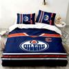 Edmonton Oilers 3pc Set Perfect for Bedroom Use Comfortable Bedding Set Includes a Duvet Cover and Two Pillowcases Ideal Birthday or Christmas Gift